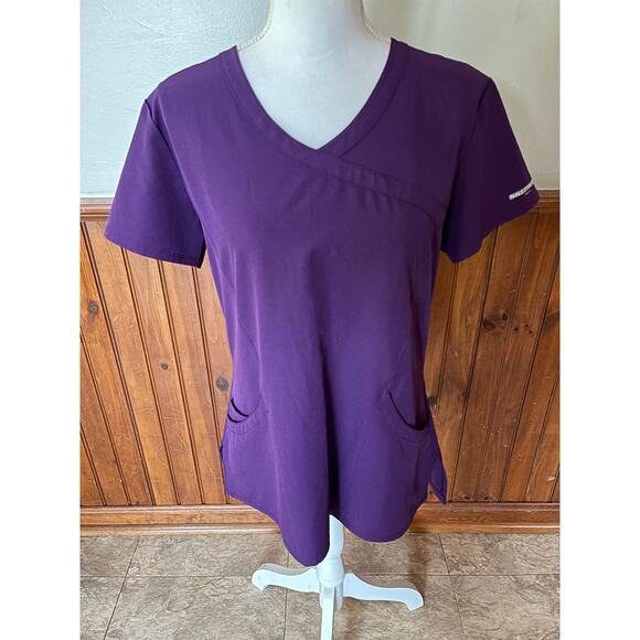 Womens Sketchers by Barco Scrub Top Nursing Medical Uniform Size Medium - Picture 1 of 7